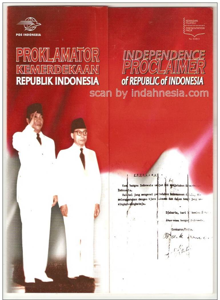 Indonesia: Proclamators Of Independence; Booklet - 2002 - Indonesia