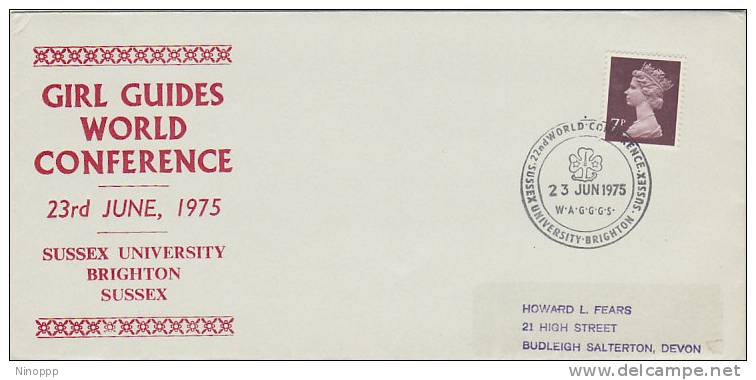 Great Britain-1975 Girl Guides World Conference,Sussex University Souvenir Cover - Other & Unclassified