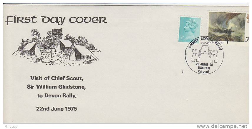 Great Britain-1975 Visit Of Chief Scout, Sir William Gladstone, To Devon Rally Souvenir Cover - Other & Unclassified