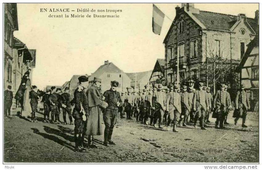 En Alsace  Défilé De Nos Troupes DANNEMARIE - Dannemarie