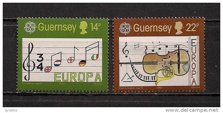 GREAT BRITAIN GUERNSEY 1985 EUROPA CEPT SET MNH - 1985