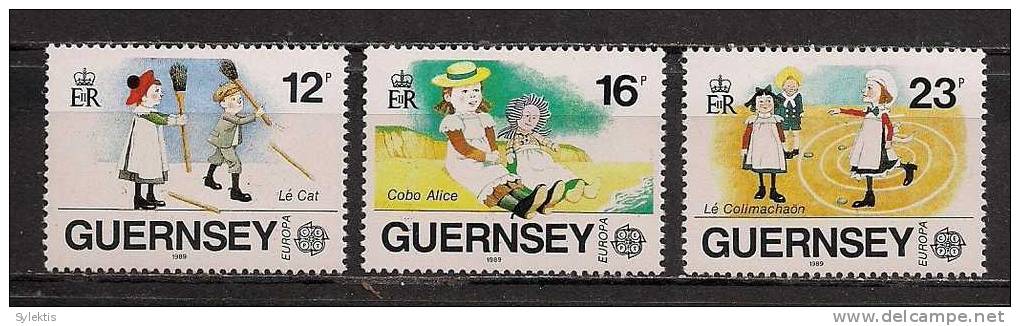 GREAT BRITAIN GUERNSEY 1989 EUROPA CEPT SET MNH - 1989