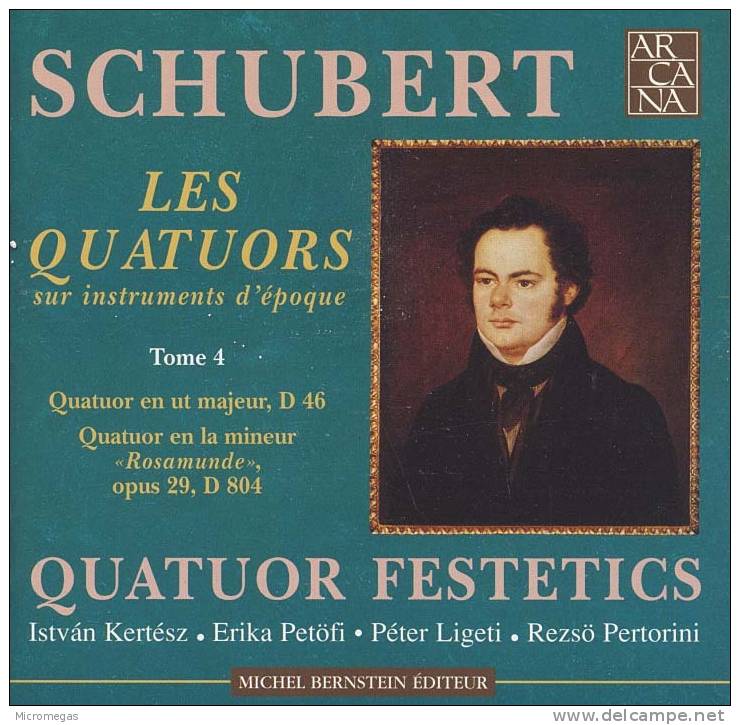 Schubert : Les Quatuors, Vol.4, Festetics - Klassik