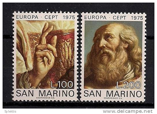 SAN MAPINO 1975 EUROPA CEPT SET MNH - 1975