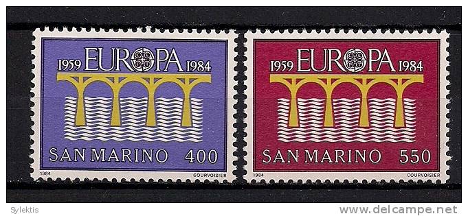 SAN MAPINO 1984 EUROPA CEPT SET MNH - 1984