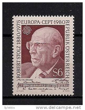 AUSTRIA 1980 EUROPA CEPT SET MNH - 1980