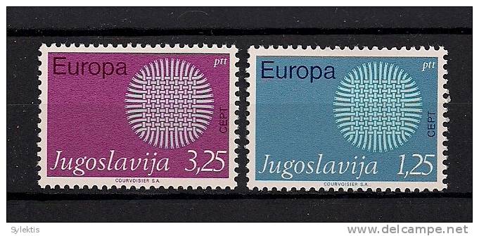 YUGOSLAVIA 1970 EUROPA CEPT SET MNH - 1970