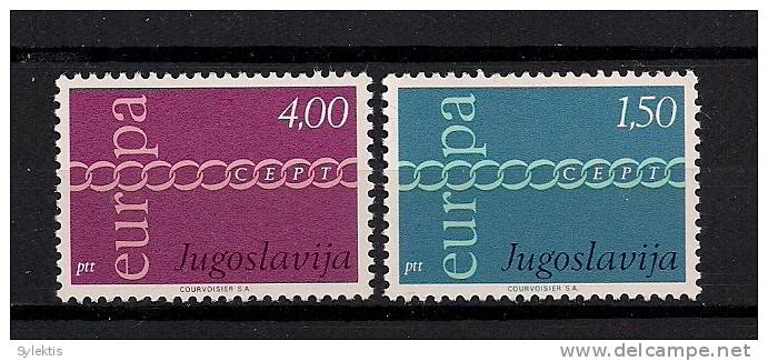 YUGOSLAVIA 1971 EUROPA CEPT SET MNH - 1971