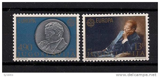 YUGOSLAVIA 1980 EUROPA CEPT SET MNH - 1980