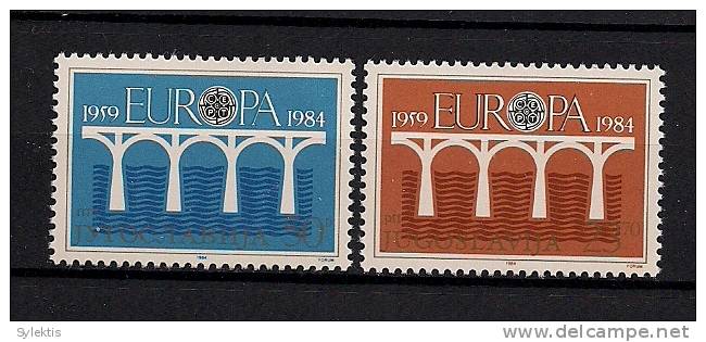 YUGOSLAVIA 1984 EUROPA CEPT SET MNH - 1984