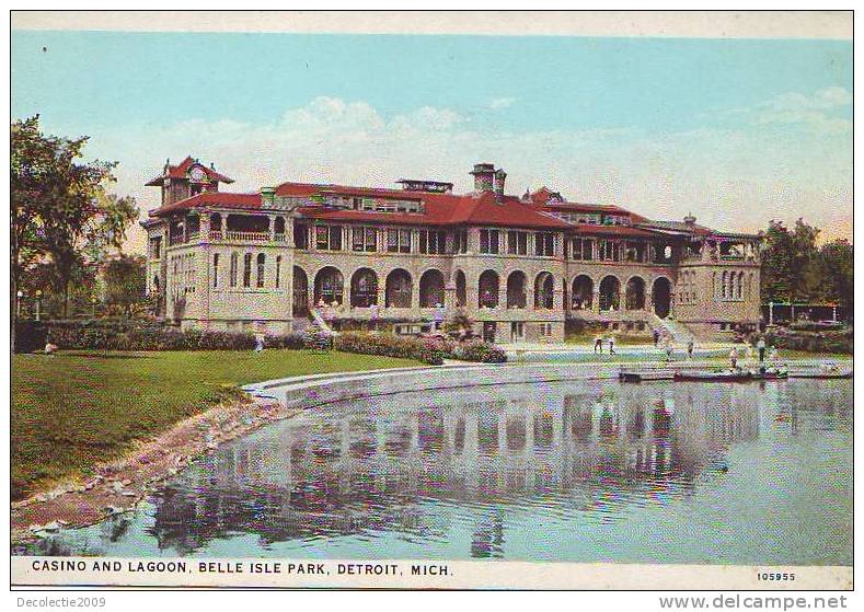 Z989 USA Detroit Casino And Lagoon Belle Isle Park Michigan Uncirculated - Other & Unclassified