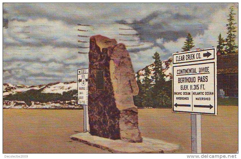 Z995 USA Colorado Berthoud Pass Circulated - Rocky Mountains
