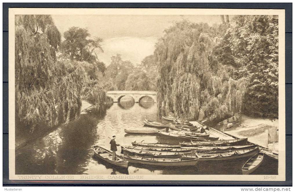 United Kingdom England Cambridgeshire Trinity College Bridge Cambridge 1848 Severs Old Postcard Mint - Cambridge