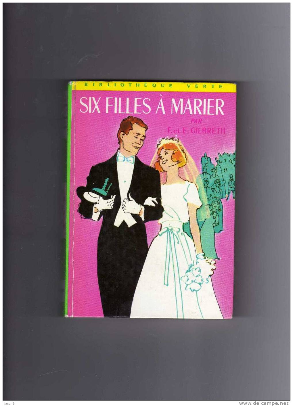 Livre B Verte  Six Filles A Marier De F Et E Gilbreth ( Illustrations De Philippe Daure) 1973 - Bibliotheque Rose