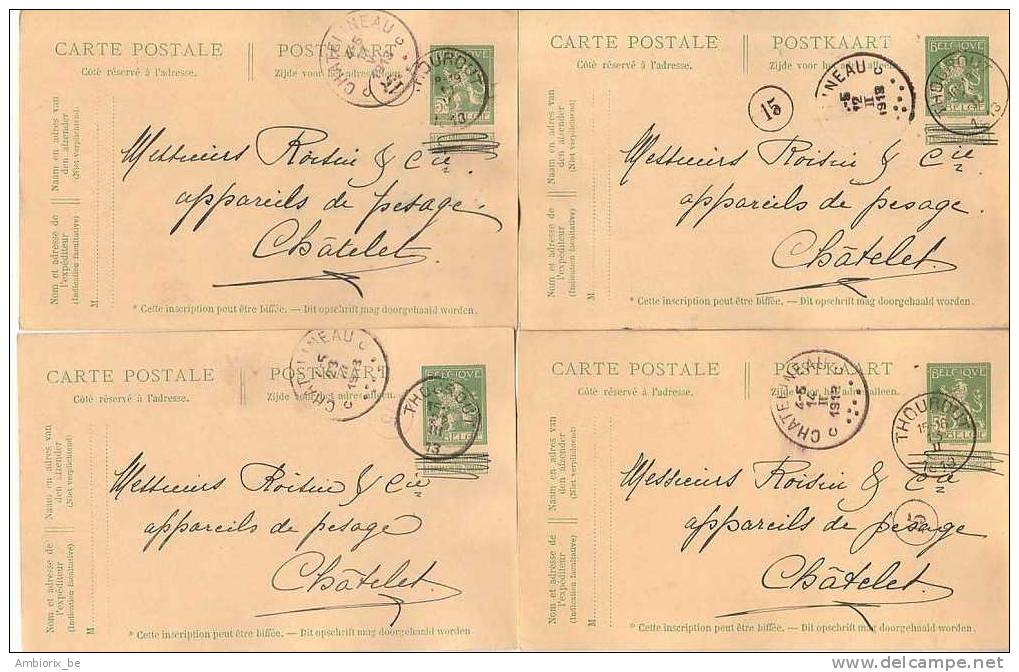 Entier Postal Nr 44 - Ensemble De 12 Cartes - Lot 18 - Briefkaarten 1909-1934