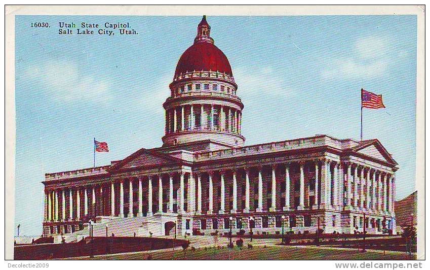 Z1001 USA Utah Salt Lake City State Capitol Circulated 1927 - Salt Lake City