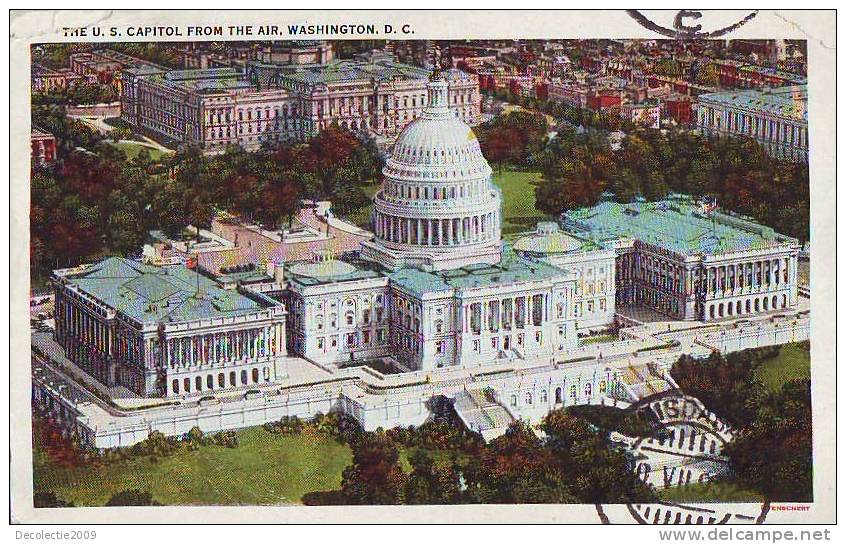 Z1018 USA Washington DC Capitol Circulated 1932 - Washington DC