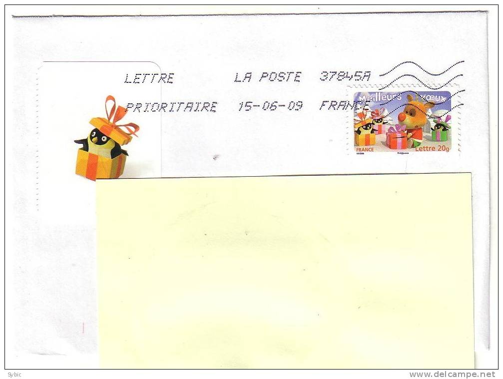 FRANCE - Meilleurs Voeux 2007 Cadeaux  Sur Lettre - Yvert 3990 - Storia Postale