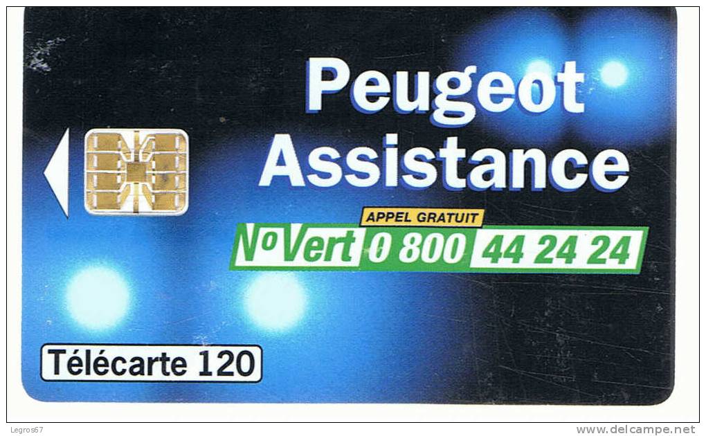 TELECARTE F 826 980 PEUGEOT ASSISTANCE - 120 Unità