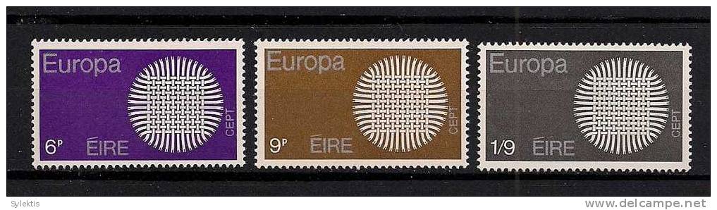 IRELAND 1970 EUROPA CEPT SET MNH - 1970