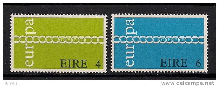 IRELAND 1971 EUROPA CEPT SET MNH - 1971