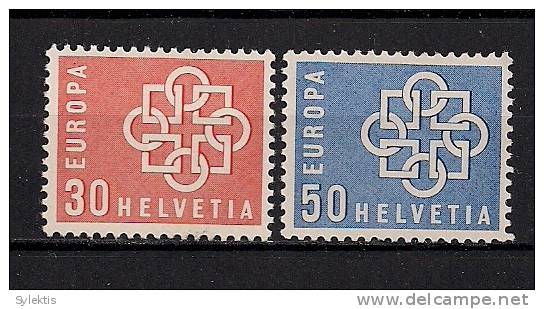 SWITZERLAND 1959 EUROPA CEPT SET MNH - Ongebruikt