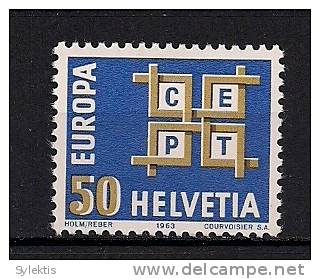 SWITZERLAND 1963 EUROPA CEPT SET MNH - Ongebruikt