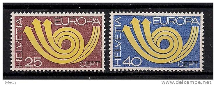 SWITZERLAND 1973 EUROPA CEPT SET MNH - Unused Stamps
