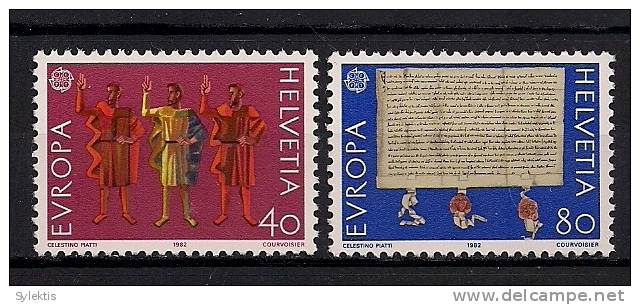 SWITZERLAND 1982 EUROPA CEPT SET MNH - Unused Stamps