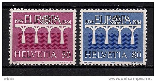 SWITZERLAND 1984 EUROPA CEPT SET MNH - Unused Stamps