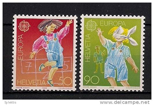 SWITZERLAND 1989 EUROPA CEPT SET MNH - Unused Stamps