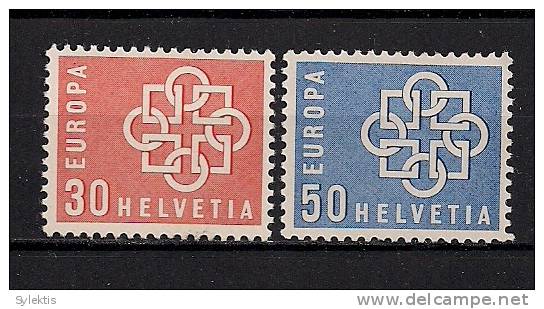SWITZERLAND 1959 EUROPA CEPT SET MNH - 1959
