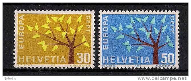 SWITZERLAND 1962 EUROPA CEPT SET MNH - 1962