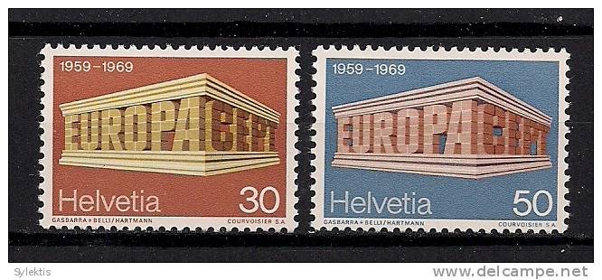 SWITZERLAND 1969 EUROPA CEPT SET MNH - 1969