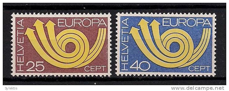 SWITZERLAND 1973 EUROPA CEPT SET MNH - 1973