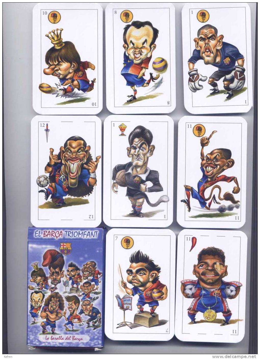 BARAJA ESPAÑOLA, PLAYING CARDS DECK, BARÇA TRIOMFANT DEL  F.C. BARCELONA - Barajas De Naipe