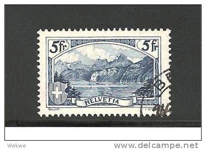 CH Mi.Nr. 227 -  SCHWEIZ - / Landschaft 5 Fr. 1928  O - Gebraucht