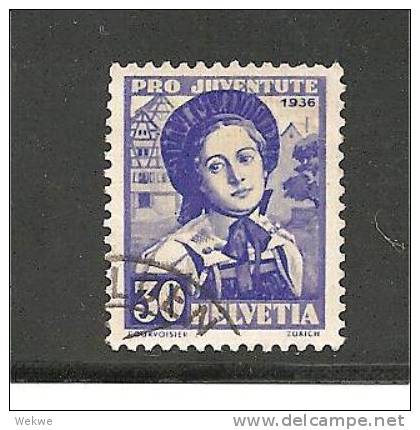 CH Mi.Nr. 309/  -  SCHWEIZ - Juventute 1936 O - Gebraucht