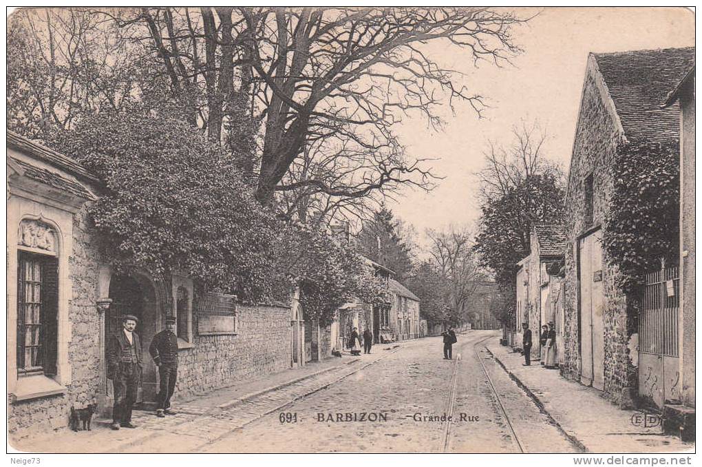 Cpa Du 77 - Barbizon - Grande Rue - Barbizon