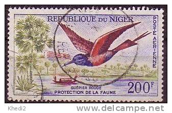 Timbre Niger / PA 21 - Oiseau Guêpier Rouge - Bird Stamp - Vogel Briefmarke - Uccelli Canterini Ed Arboricoli