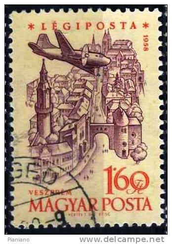 PIA - UNGHERIA - 1958-59 : Cittadella Di Veszprem - (Mi 1565A) - Used Stamps