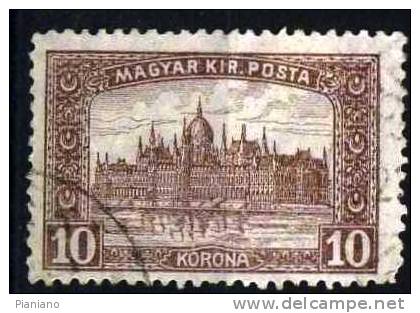 PIA - UNGHERIA - 1917 : Palazzo Del Parlamento A Budapest - (Mi 207) - Oblitérés