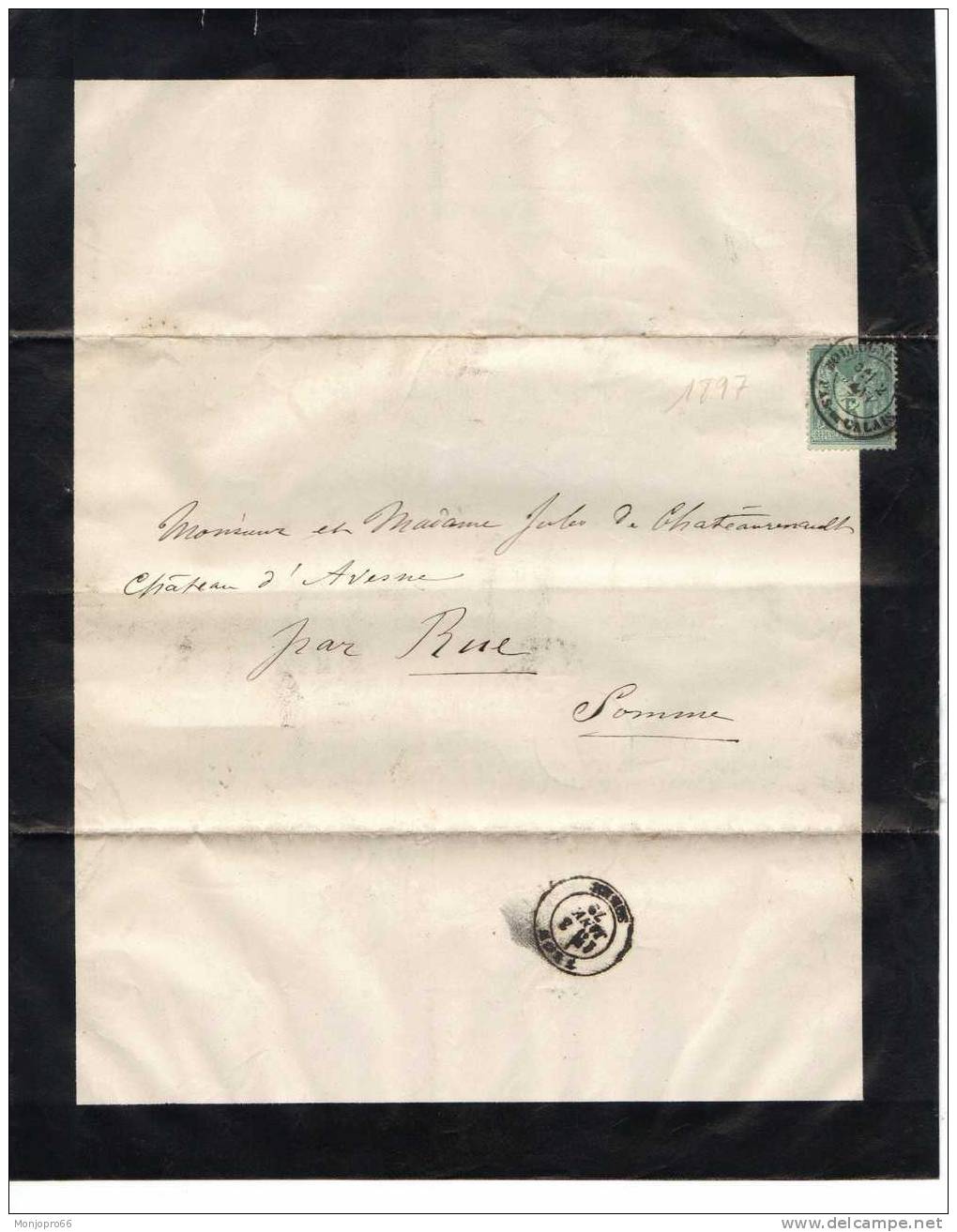 Enveloppe/Avis De Décès De Mme Antoinette Sophie Marie De SAINT MARTIN Vicomtersse Décédée Le 18 Décembre 1878 - Autres & Non Classés