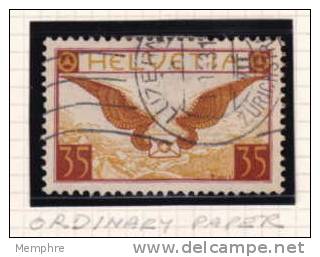Lettre Ailée  35 C.  ZUM  PA 14 - Used Stamps