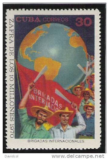 N389.- C U B A.-( 1970 ).- " ZAFRA DE LOS DIEZ MILLONES  " .- EDIFIL #: 1782  .- MNH.- - Unused Stamps