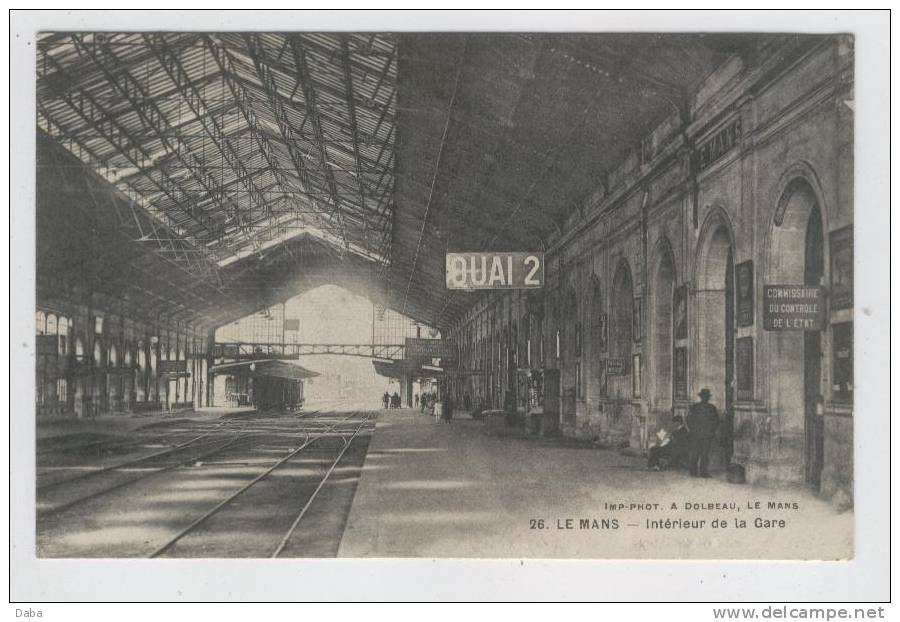 LE MANS. INTERIEUR DE LA GARE. - Le Mans