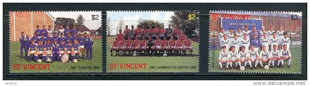 St Vincent Scott # 1052 - 1059  MNH VF Complete. British Soccer Teams.................... ........C71 - St.Vincent (1979-...)