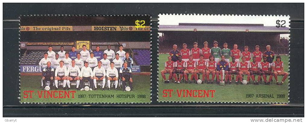 St Vincent Scott # 1052 - 1059  MNH VF Complete. British Soccer Teams.................... ........C71 - St.Vincent (1979-...)