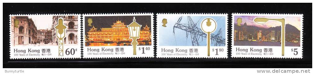 Hong Kong 1990 Electrification Of Hong Kong Streetlights MNH - Unused Stamps