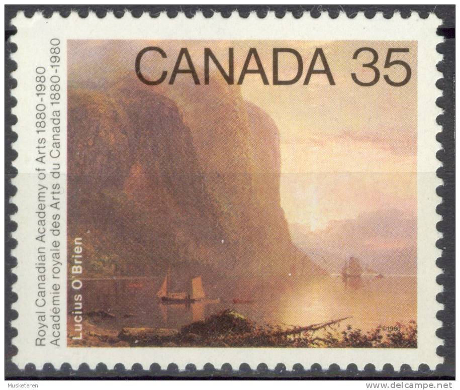 Canada 1980 Mi. 762 Royal Canadian Art Academy Painting Sunrise The Saguenay By Lucius O'Brien MNH - Neufs